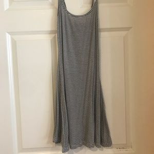 Brandy Melville black and white stripe shift dress